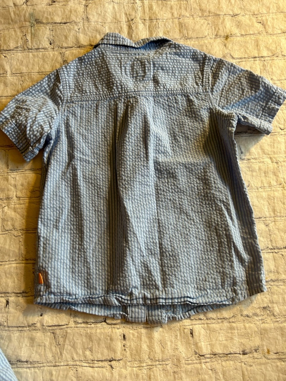 SCOTCH & SODA BOYS (2) SEERSUCKER SHORT OUTFITS BLUE/ORANGE JUICE BOX GRAPHICS 7 - Picture 5 of 10